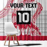 Cook Islands Marathon 2025-Pursuit in Paradise Window Curtain Red Color