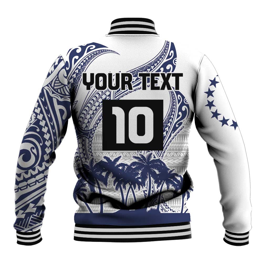 Cook Islands Marathon 2025-Pursuit in Paradise Baseball Jacket Blue Color