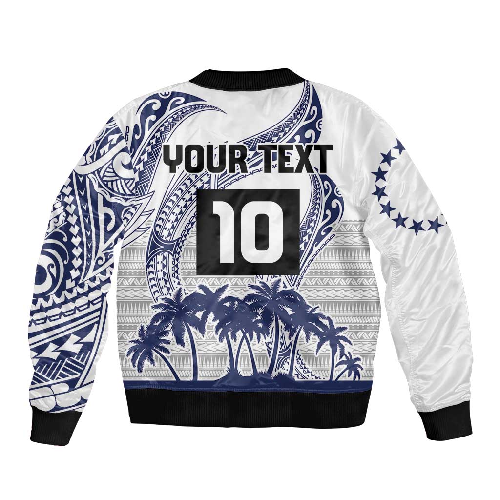 Cook Islands Marathon 2025-Pursuit in Paradise Bomber Jacket Blue Color