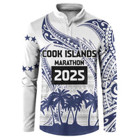 Cook Islands Marathon 2025-Pursuit in Paradise Button Sweatshirt Blue Color
