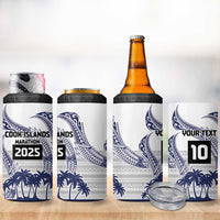 Cook Islands Marathon 2025-Pursuit in Paradise 4 in 1 Can Cooler Tumbler Blue Color