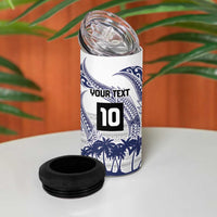 Cook Islands Marathon 2025-Pursuit in Paradise 4 in 1 Can Cooler Tumbler Blue Color