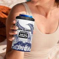 Cook Islands Marathon 2025-Pursuit in Paradise 4 in 1 Can Cooler Tumbler Blue Color