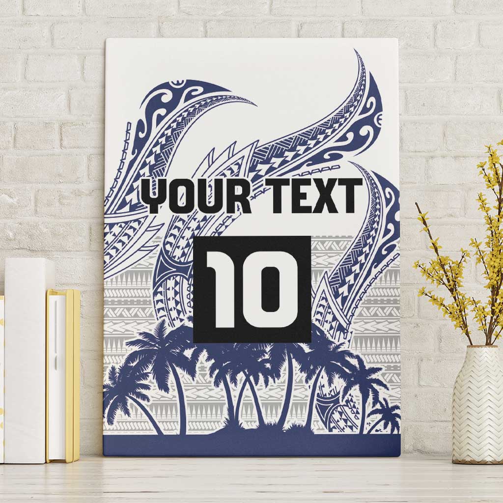 Cook Islands Marathon 2025-Pursuit in Paradise Canvas Wall Art Blue Color