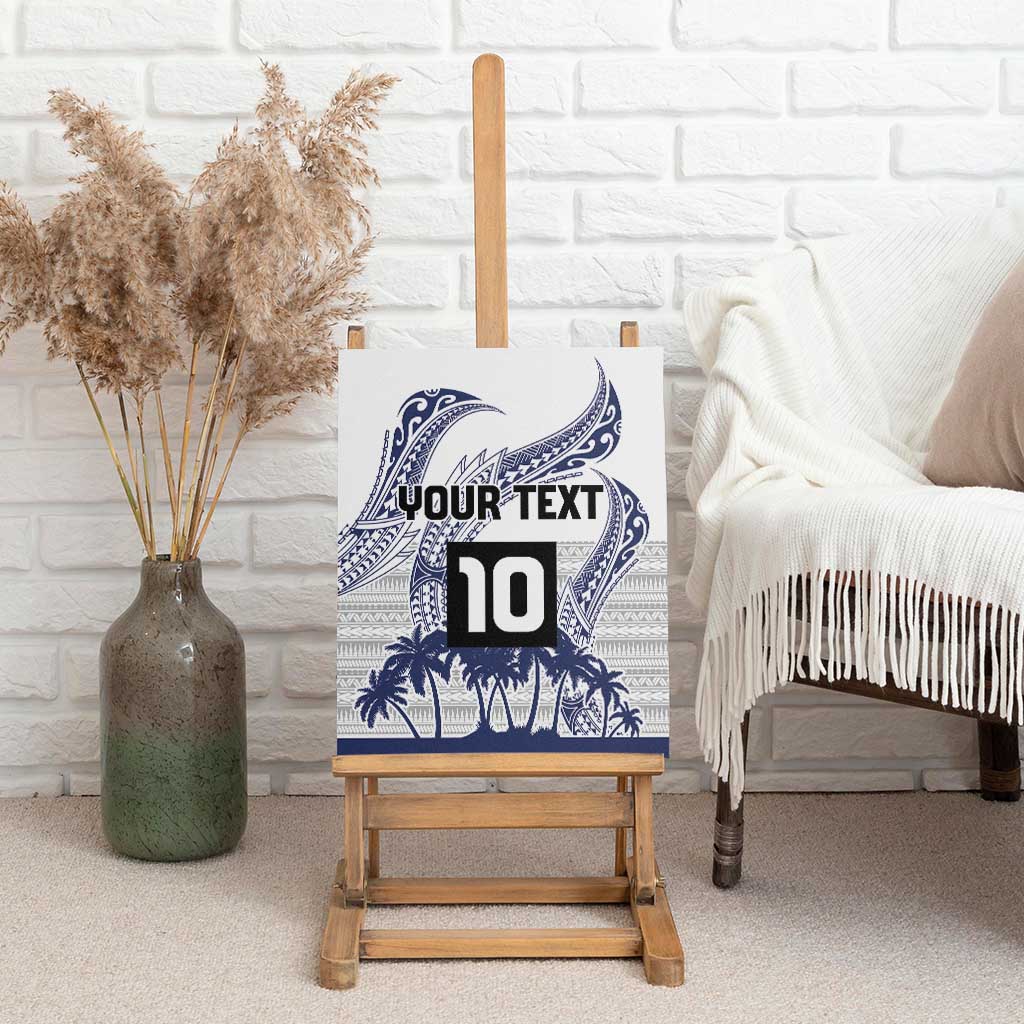 Cook Islands Marathon 2025-Pursuit in Paradise Canvas Wall Art Blue Color