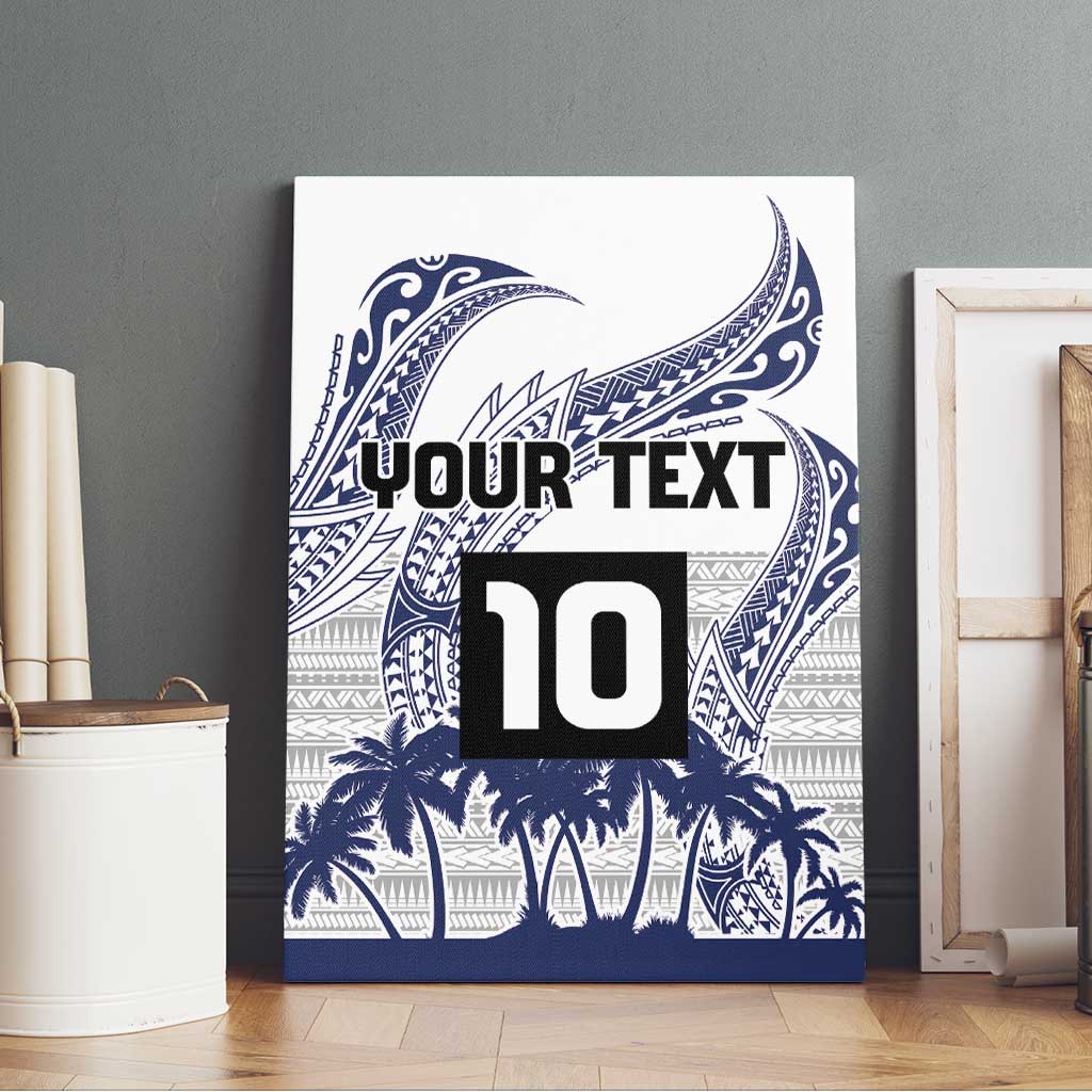 Cook Islands Marathon 2025-Pursuit in Paradise Canvas Wall Art Blue Color