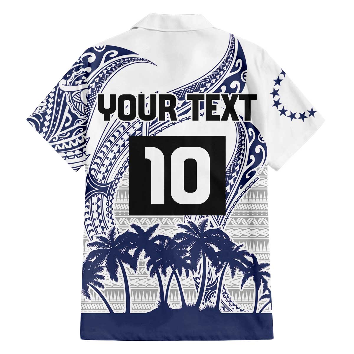 Cook Islands Marathon 2025-Pursuit in Paradise Family Matching Off The Shoulder Long Sleeve Dress and Hawaiian Shirt Blue Color