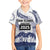 Cook Islands Marathon 2025-Pursuit in Paradise Family Matching Off The Shoulder Long Sleeve Dress and Hawaiian Shirt Blue Color
