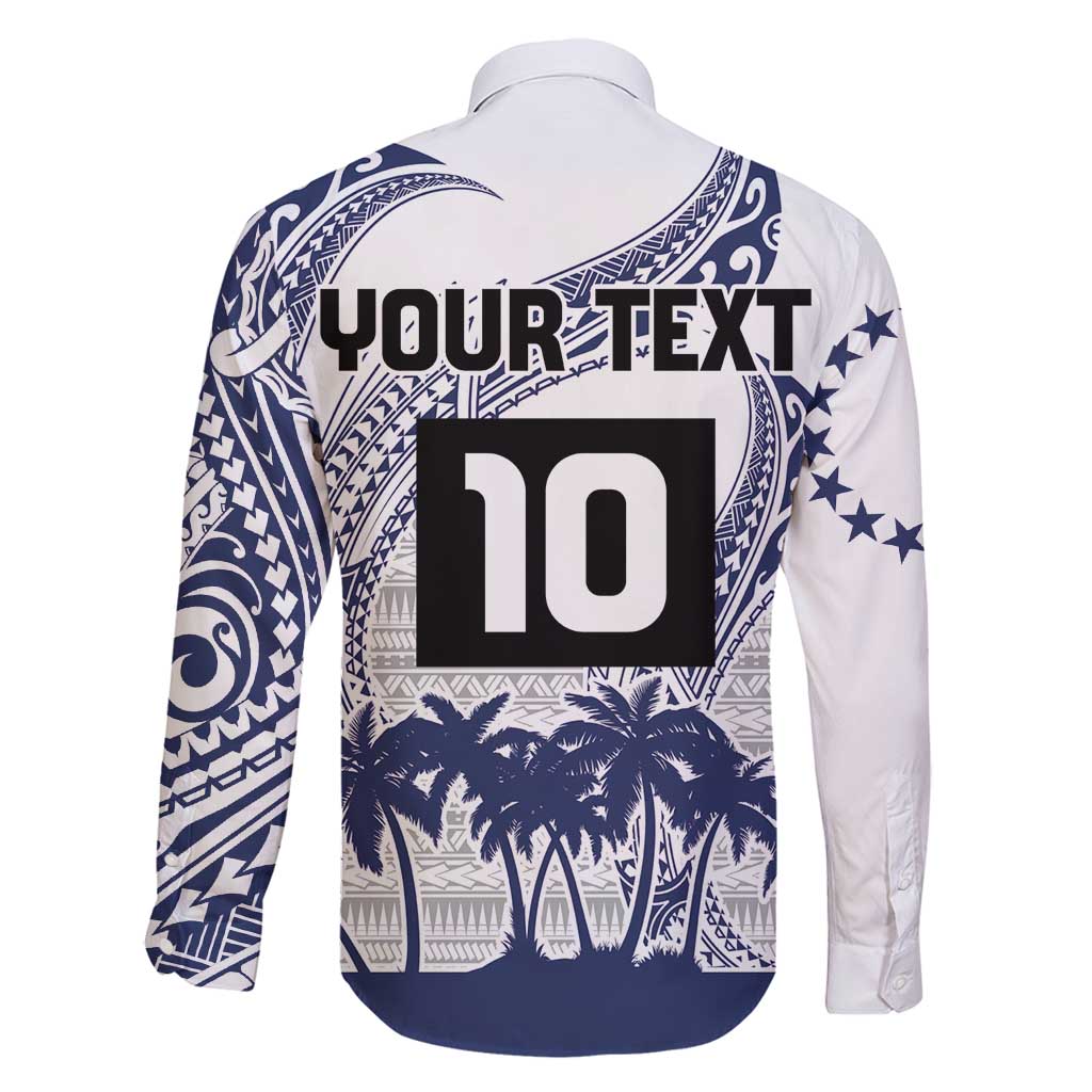 Cook Islands Marathon 2025-Pursuit in Paradise Family Matching Puletasi and Hawaiian Shirt Blue Color