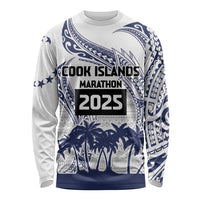 Cook Islands Marathon 2025-Pursuit in Paradise Long Sleeve Shirt Blue Color