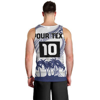 Cook Islands Marathon 2025-Pursuit in Paradise Men Tank Top Blue Color