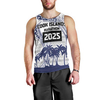 Cook Islands Marathon 2025-Pursuit in Paradise Men Tank Top Blue Color