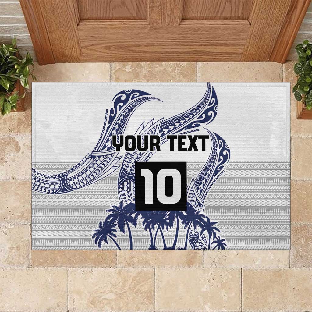 Cook Islands Marathon 2025-Pursuit in Paradise Rubber Doormat Blue Color