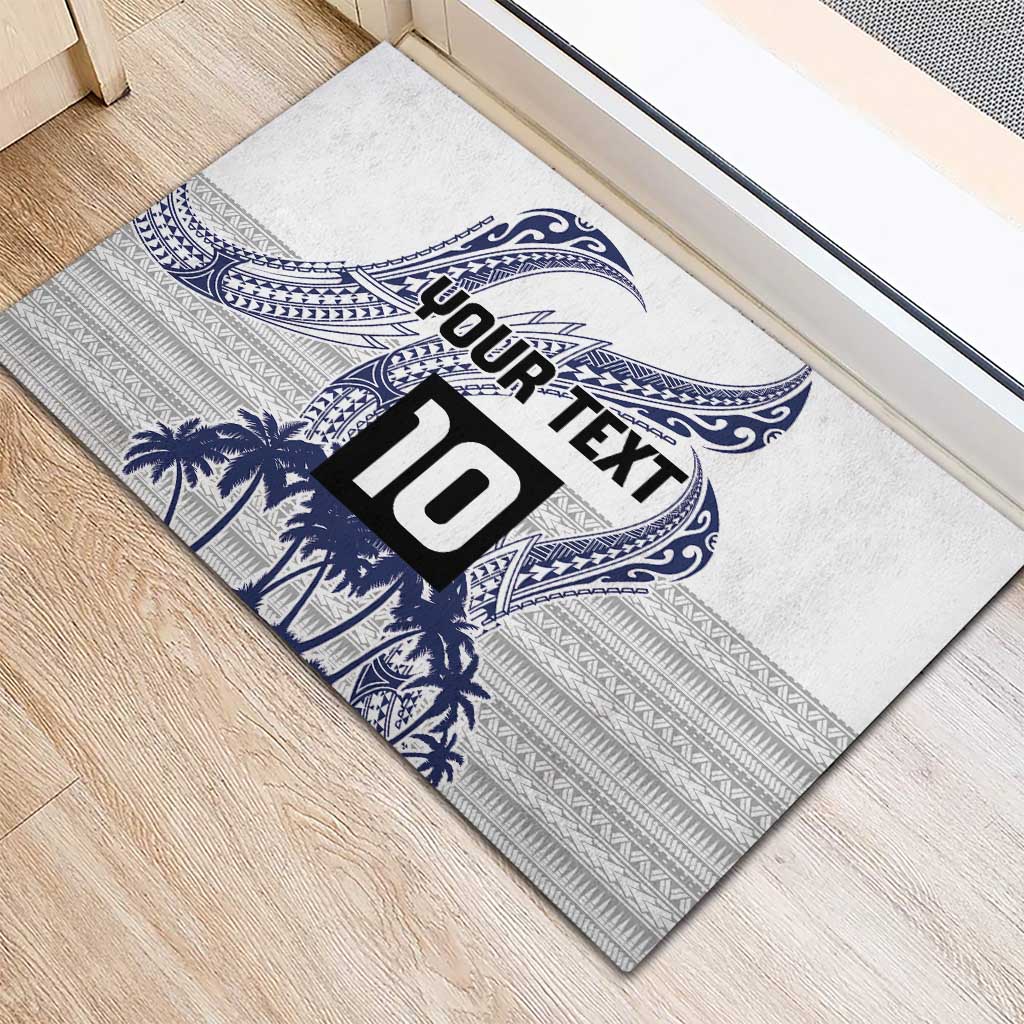 Cook Islands Marathon 2025-Pursuit in Paradise Rubber Doormat Blue Color