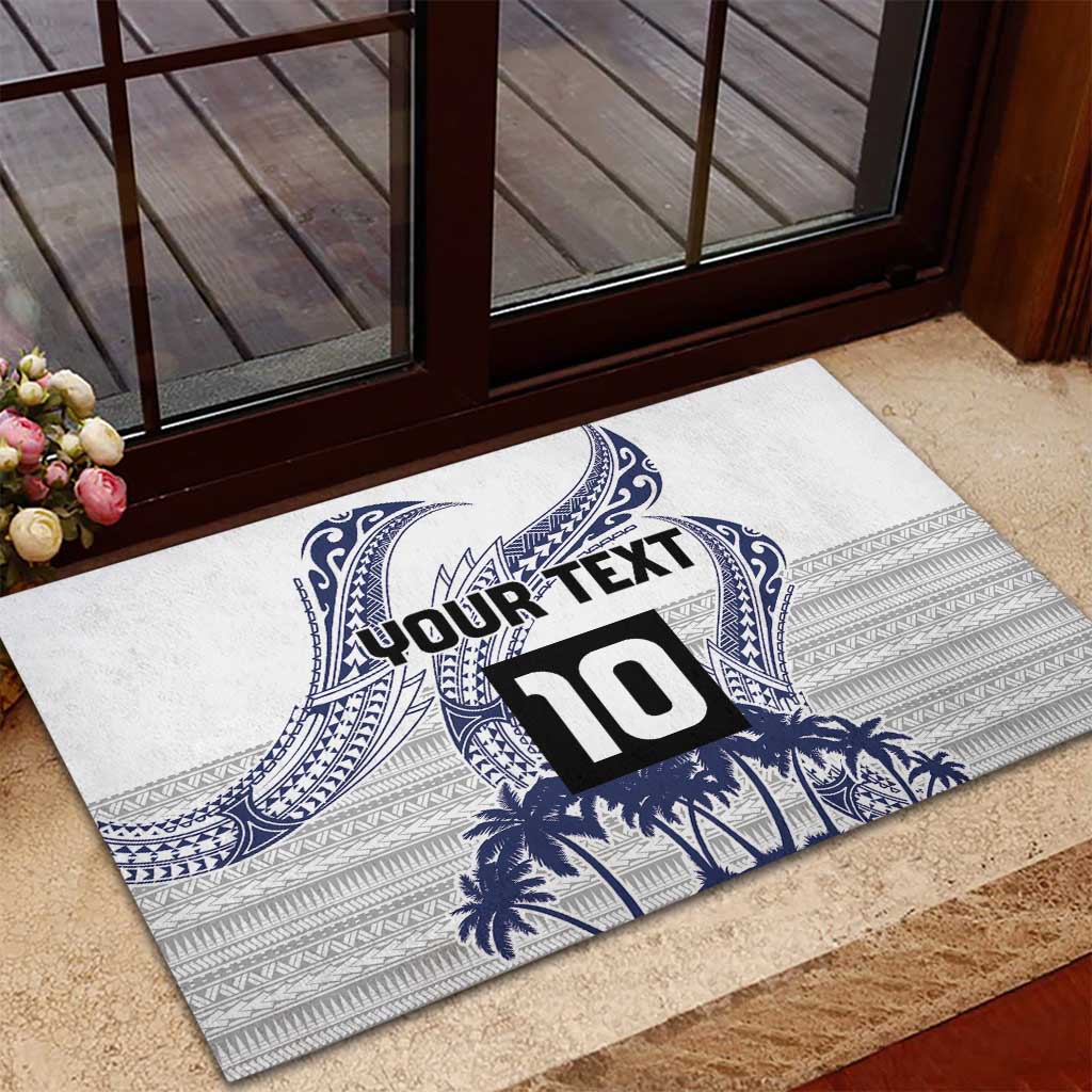 Cook Islands Marathon 2025-Pursuit in Paradise Rubber Doormat Blue Color