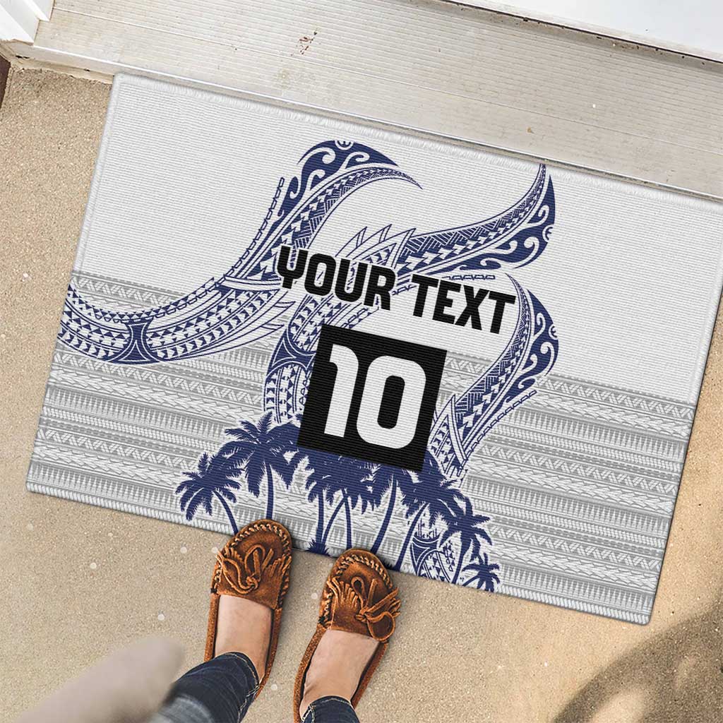 Cook Islands Marathon 2025-Pursuit in Paradise Rubber Doormat Blue Color