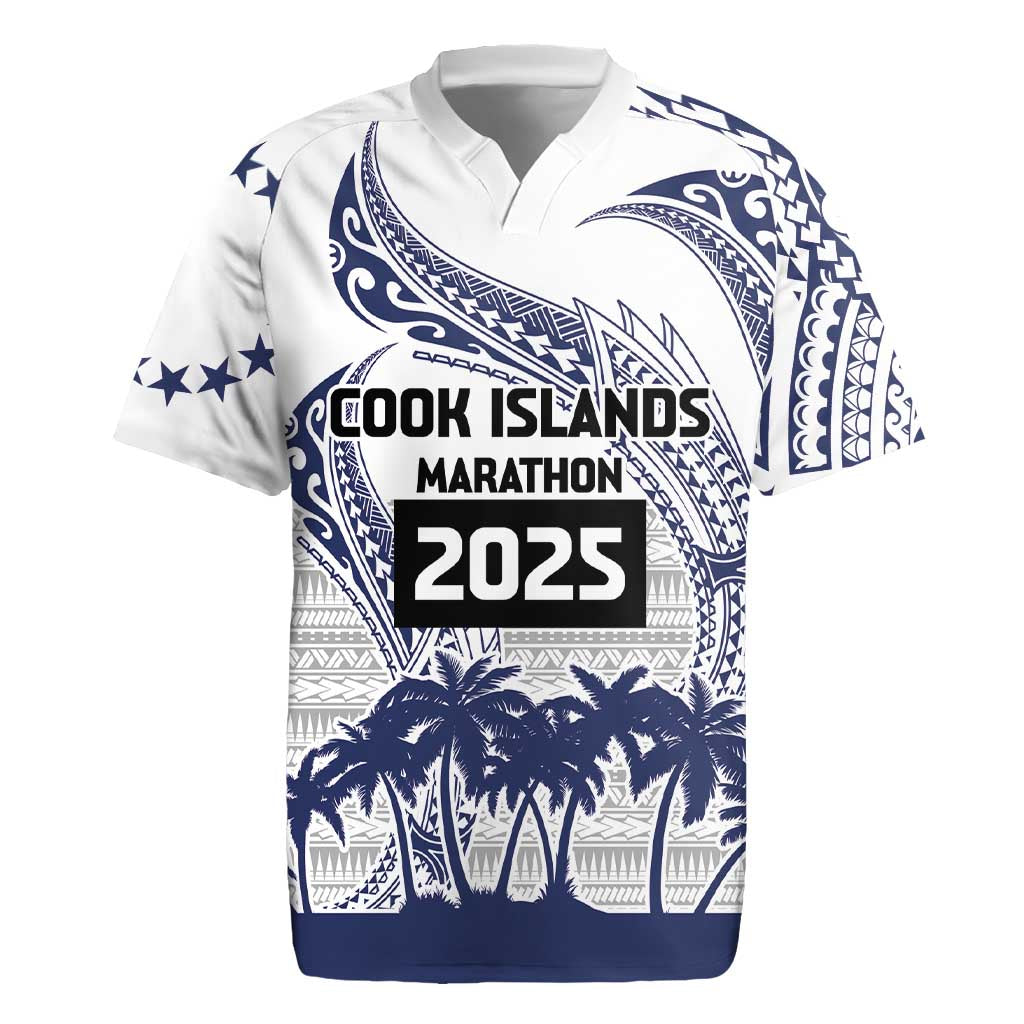 Cook Islands Marathon 2025-Pursuit in Paradise Rugby Jersey Blue Color