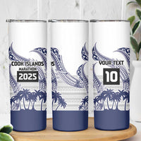 Cook Islands Marathon 2025-Pursuit in Paradise Skinny Tumbler Blue Color