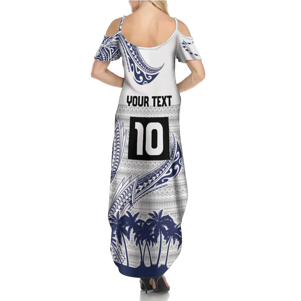 Cook Islands Marathon 2025-Pursuit in Paradise Summer Maxi Dress Blue Color