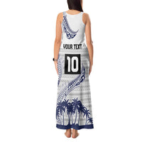 Cook Islands Marathon 2025-Pursuit in Paradise Tank Maxi Dress Blue Color