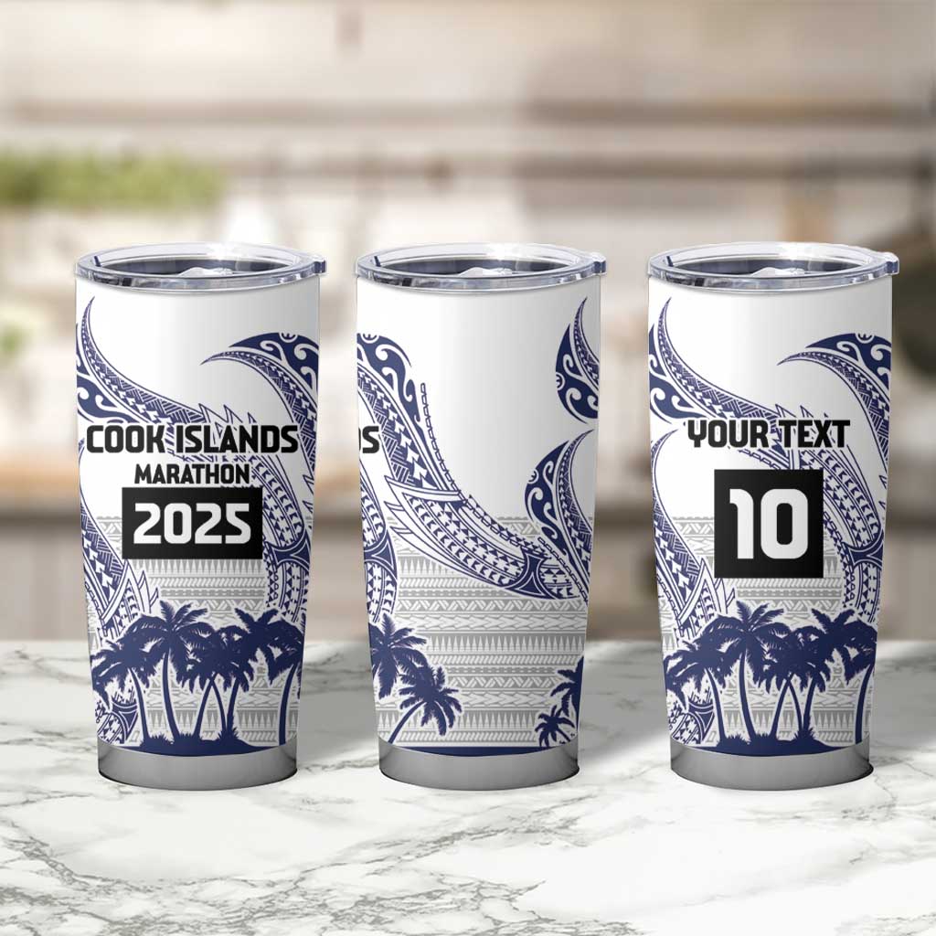 Cook Islands Marathon 2025-Pursuit in Paradise Tumbler Cup Blue Color