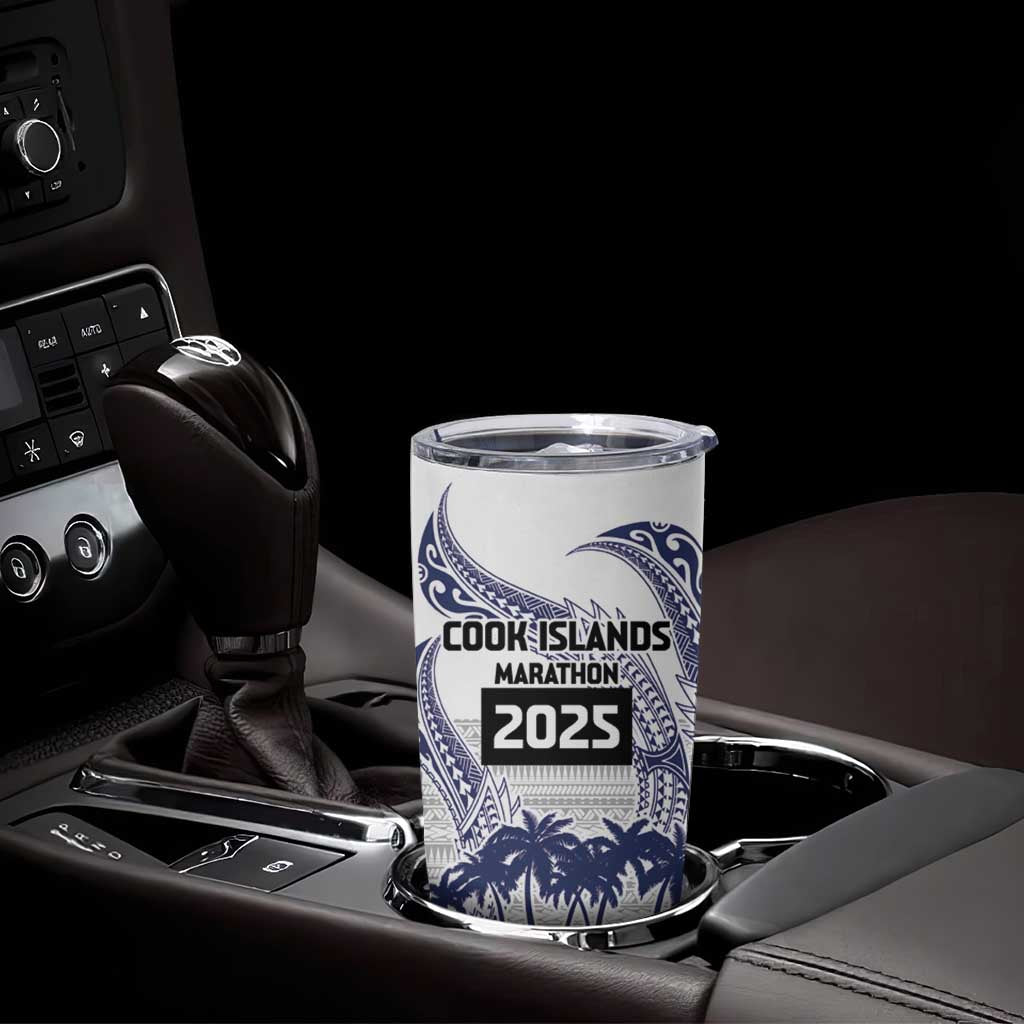 Cook Islands Marathon 2025-Pursuit in Paradise Tumbler Cup Blue Color