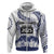 Cook Islands Marathon 2025-Pursuit in Paradise Zip Hoodie Blue Color