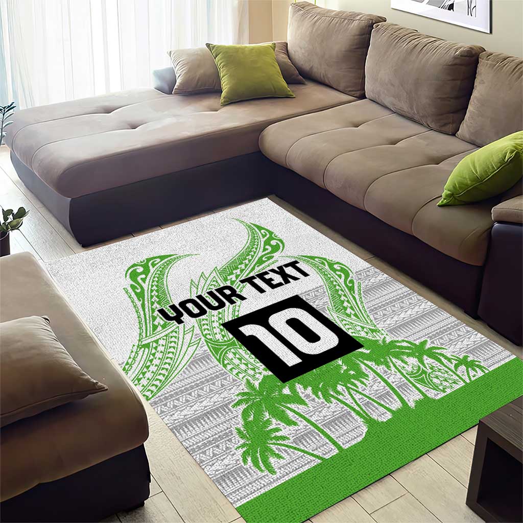 Cook Islands Marathon 2025-Pursuit in Paradise Area Rug Green Color