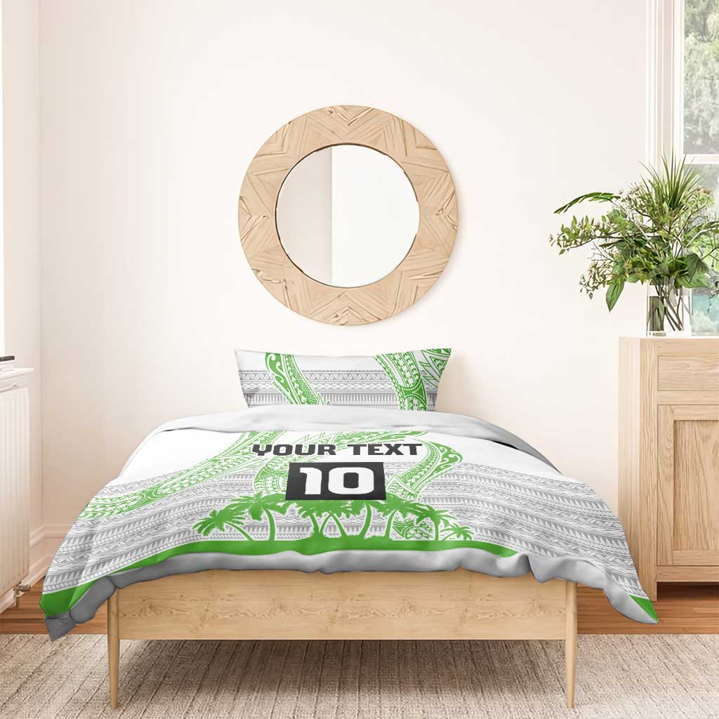 Cook Islands Marathon 2025-Pursuit in Paradise Bedding Set Green Color