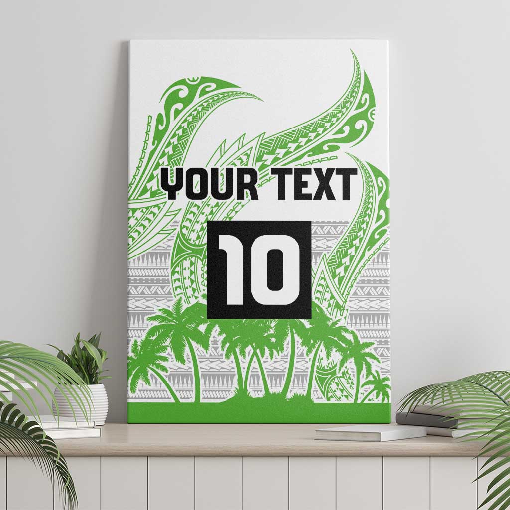 Cook Islands Marathon 2025-Pursuit in Paradise Canvas Wall Art Green Color