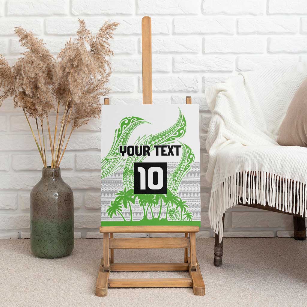 Cook Islands Marathon 2025-Pursuit in Paradise Canvas Wall Art Green Color