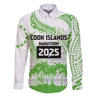 Cook Islands Marathon 2025-Pursuit in Paradise Family Matching Puletasi and Hawaiian Shirt Green Color