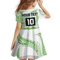 Cook Islands Marathon 2025-Pursuit in Paradise Family Matching Summer Maxi Dress and Hawaiian Shirt Green Color