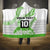 Cook Islands Marathon 2025-Pursuit in Paradise Hooded Blanket Green Color