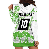 Cook Islands Marathon 2025-Pursuit in Paradise Hoodie Dress Green Color