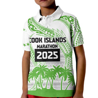 Cook Islands Marathon 2025-Pursuit in Paradise Kid Polo Shirt Green Color