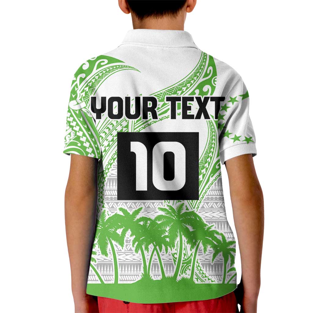 Cook Islands Marathon 2025-Pursuit in Paradise Kid Polo Shirt Green Color