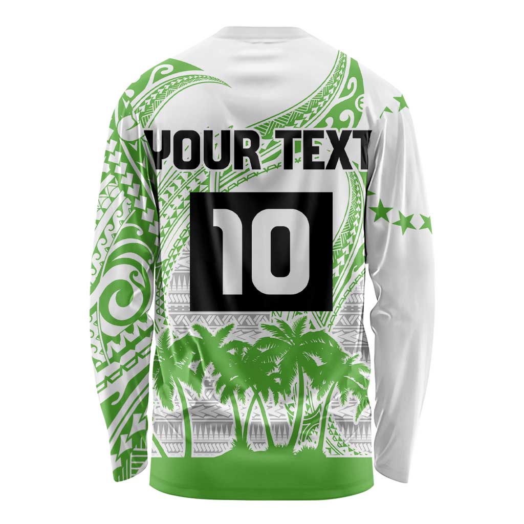 Cook Islands Marathon 2025-Pursuit in Paradise Long Sleeve Shirt Green Color