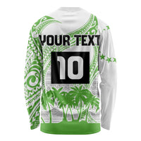 Cook Islands Marathon 2025-Pursuit in Paradise Long Sleeve Shirt Green Color