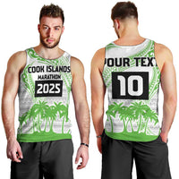 Cook Islands Marathon 2025-Pursuit in Paradise Men Tank Top Green Color
