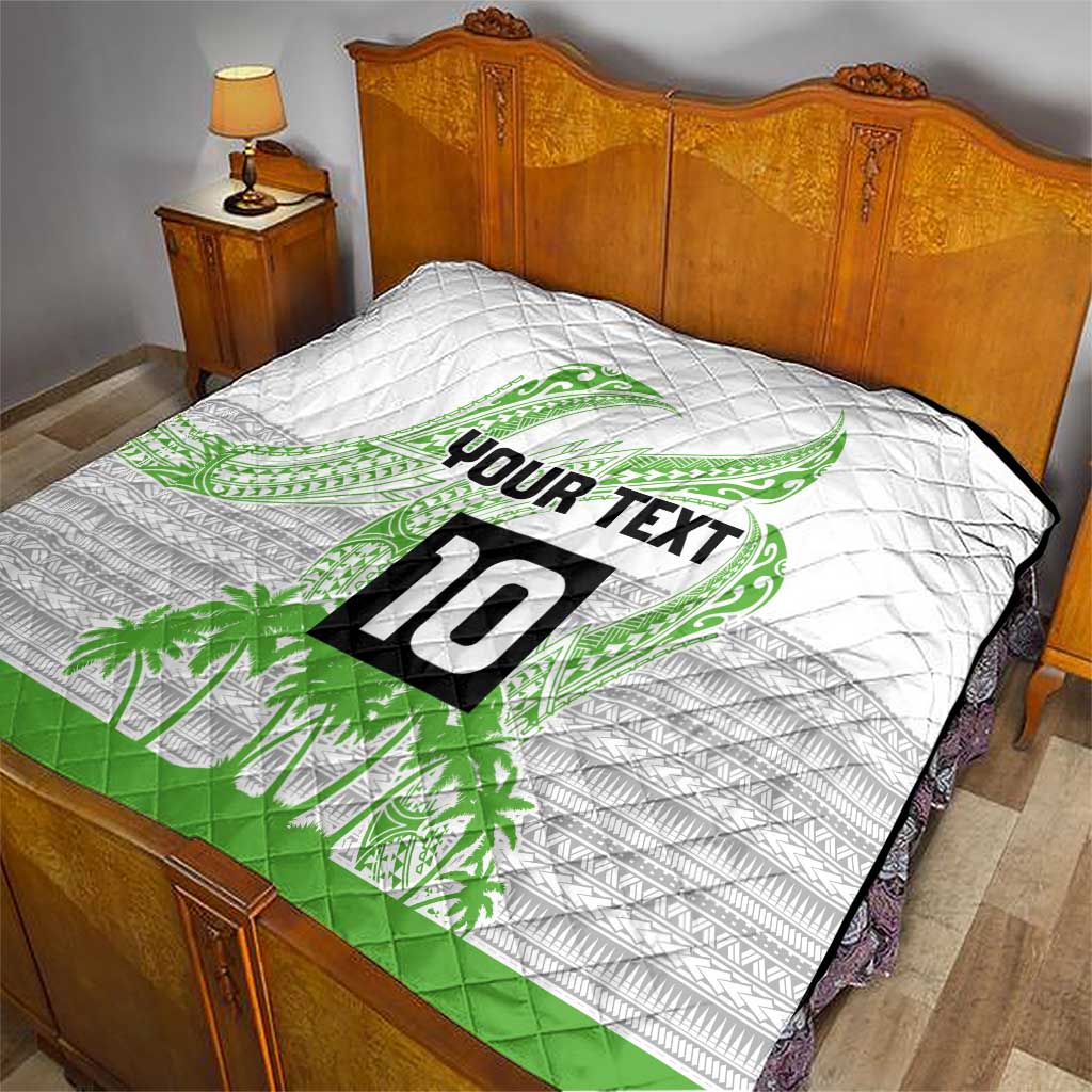 Cook Islands Marathon 2025-Pursuit in Paradise Quilt Green Color