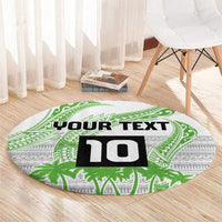Cook Islands Marathon 2025-Pursuit in Paradise Round Carpet Green Color