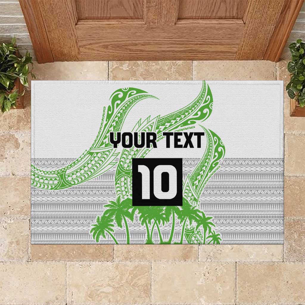 Cook Islands Marathon 2025-Pursuit in Paradise Rubber Doormat Green Color