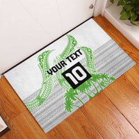 Cook Islands Marathon 2025-Pursuit in Paradise Rubber Doormat Green Color
