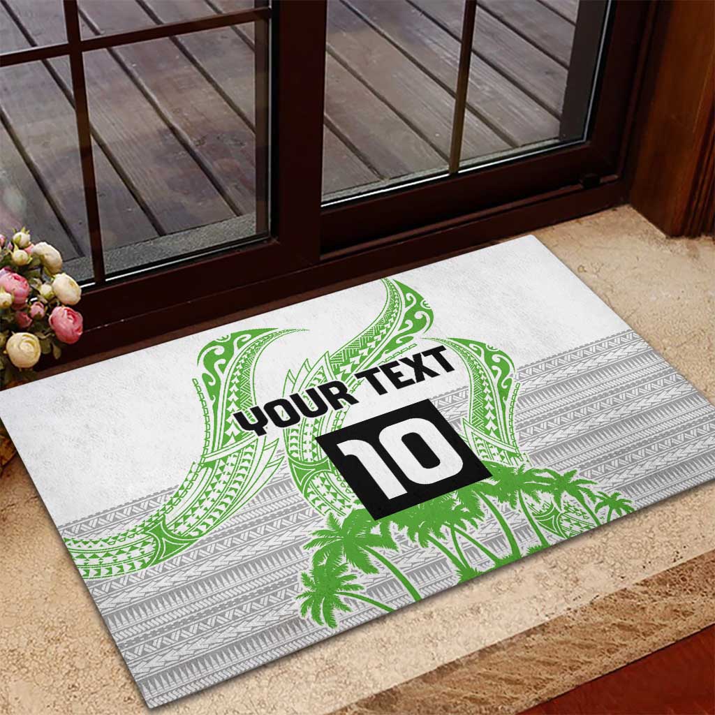 Cook Islands Marathon 2025-Pursuit in Paradise Rubber Doormat Green Color