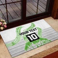 Cook Islands Marathon 2025-Pursuit in Paradise Rubber Doormat Green Color