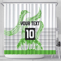 Cook Islands Marathon 2025-Pursuit in Paradise Shower Curtain Green Color