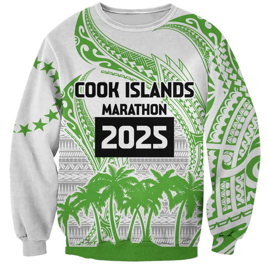 Cook Islands Marathon 2025-Pursuit in Paradise Sweatshirt Green Color