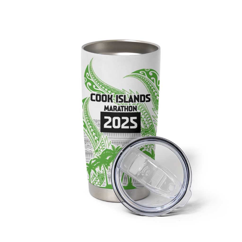 Cook Islands Marathon 2025-Pursuit in Paradise Tumbler Cup Green Color