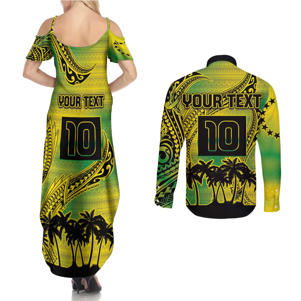 Cook Islands Marathon 2025-Pursuit in Paradise Couples Matching Summer Maxi Dress and Long Sleeve Button Shirt Special Edition